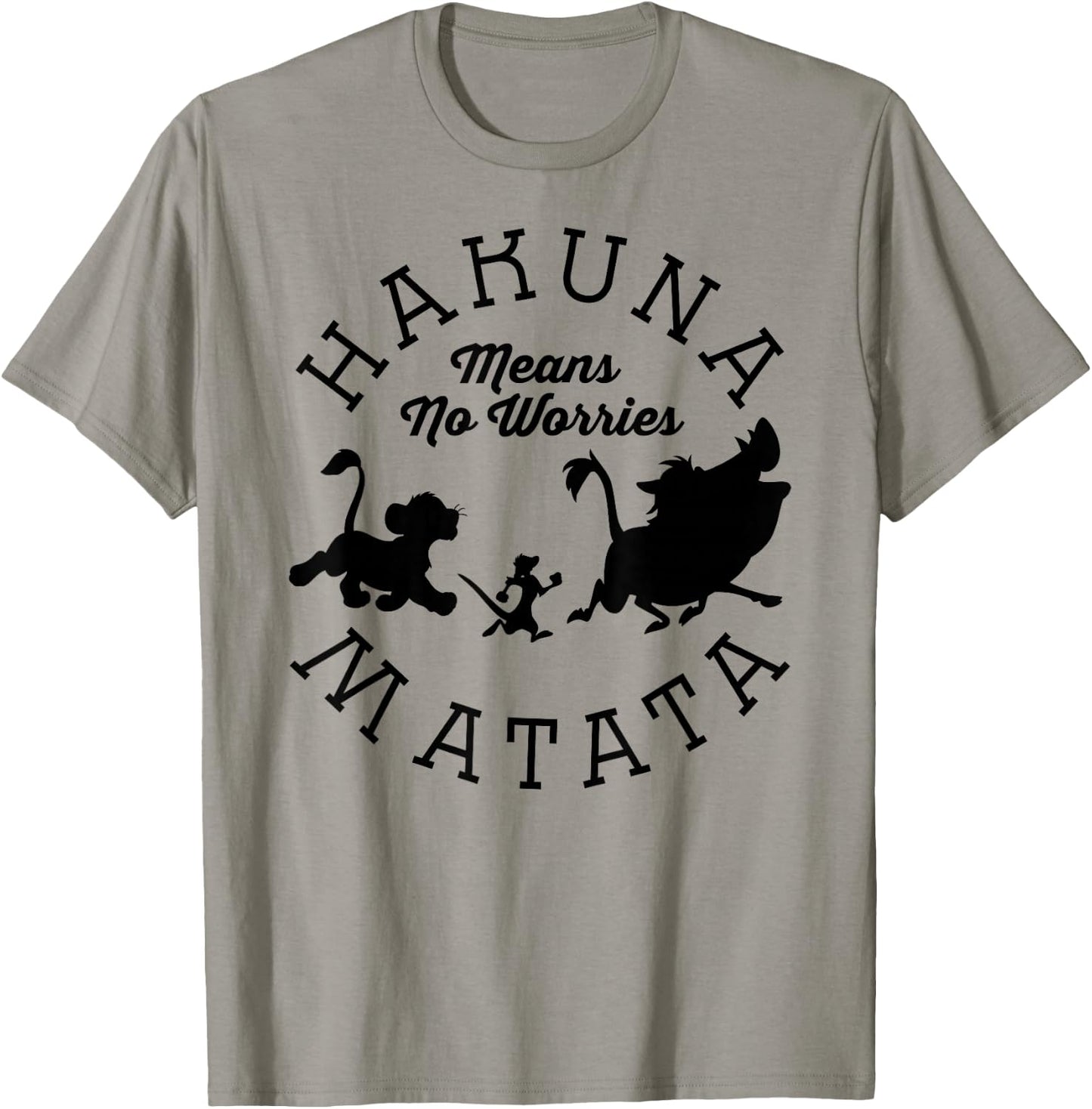 Disney The Lion King Hakuna Matata Means No Worries Shadows T-Shirt - T-Shirt | Sand