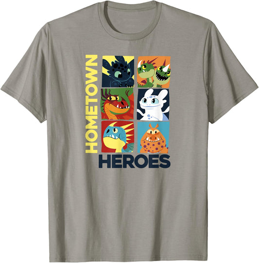 How to Train Your Dragon 3 Heroes of the Hometown T-Shirt - T-Shirt | Sand