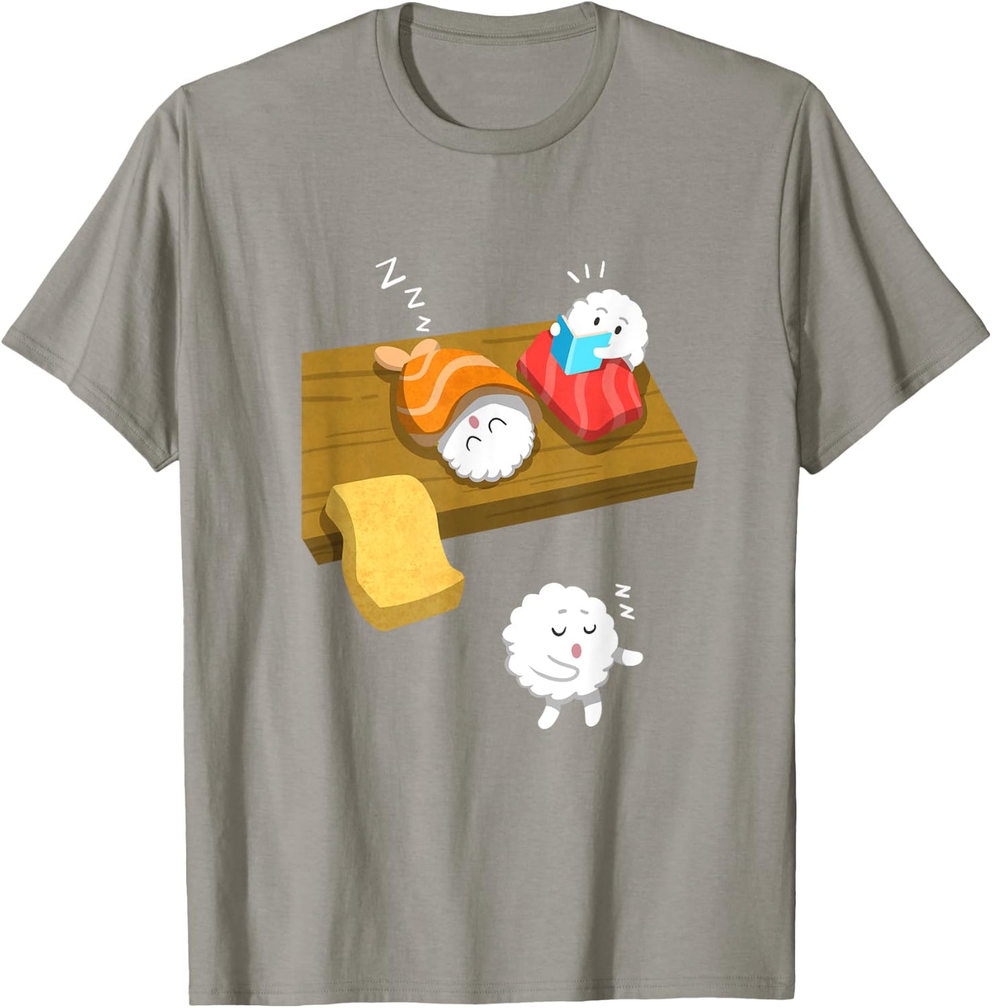 Sleep Walking Sushi Funny Japanese Food Sashimi Gift T Shirt T-Shirt - T-Shirt | Sand