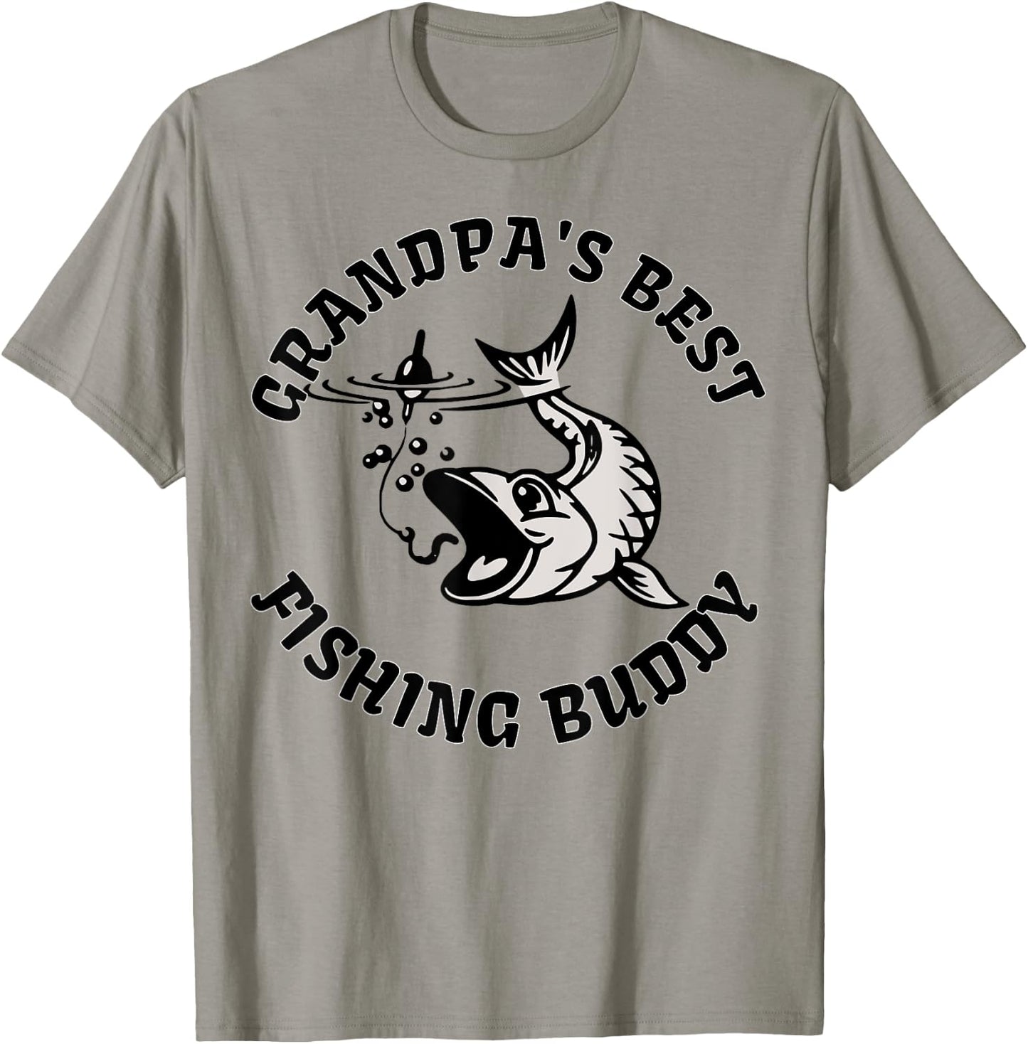 Grandpa's Best Fishing Buddy Kid's Shirt | Fishing T-Shirt - T-Shirt | Sand