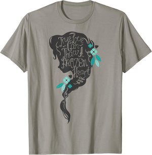 Disney Frozen Elsa Head Profile Love Thaws Graphic T-Shirt - T-Shirt | Sand
