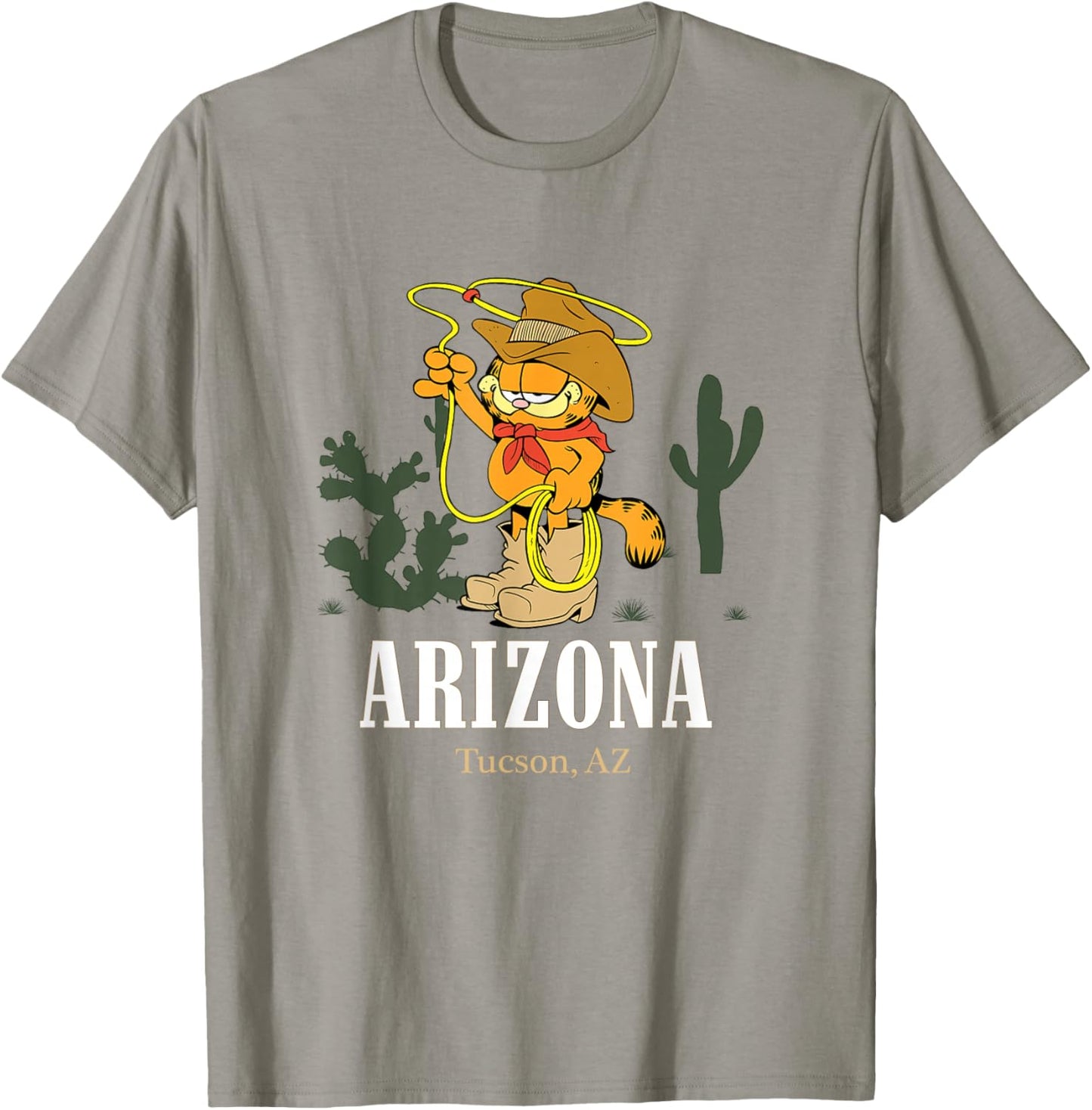 Garfield Tucson Arizona South Western Yee Haw Garfield T-Shirt - T-Shirt | Sand