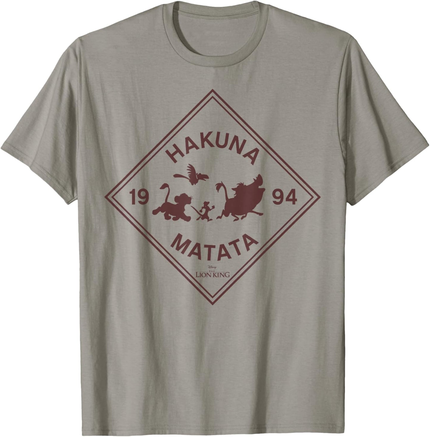 Disney The Lion King Hakuna Matata Diamond Group Logo T-Shirt - T-Shirt | Sand