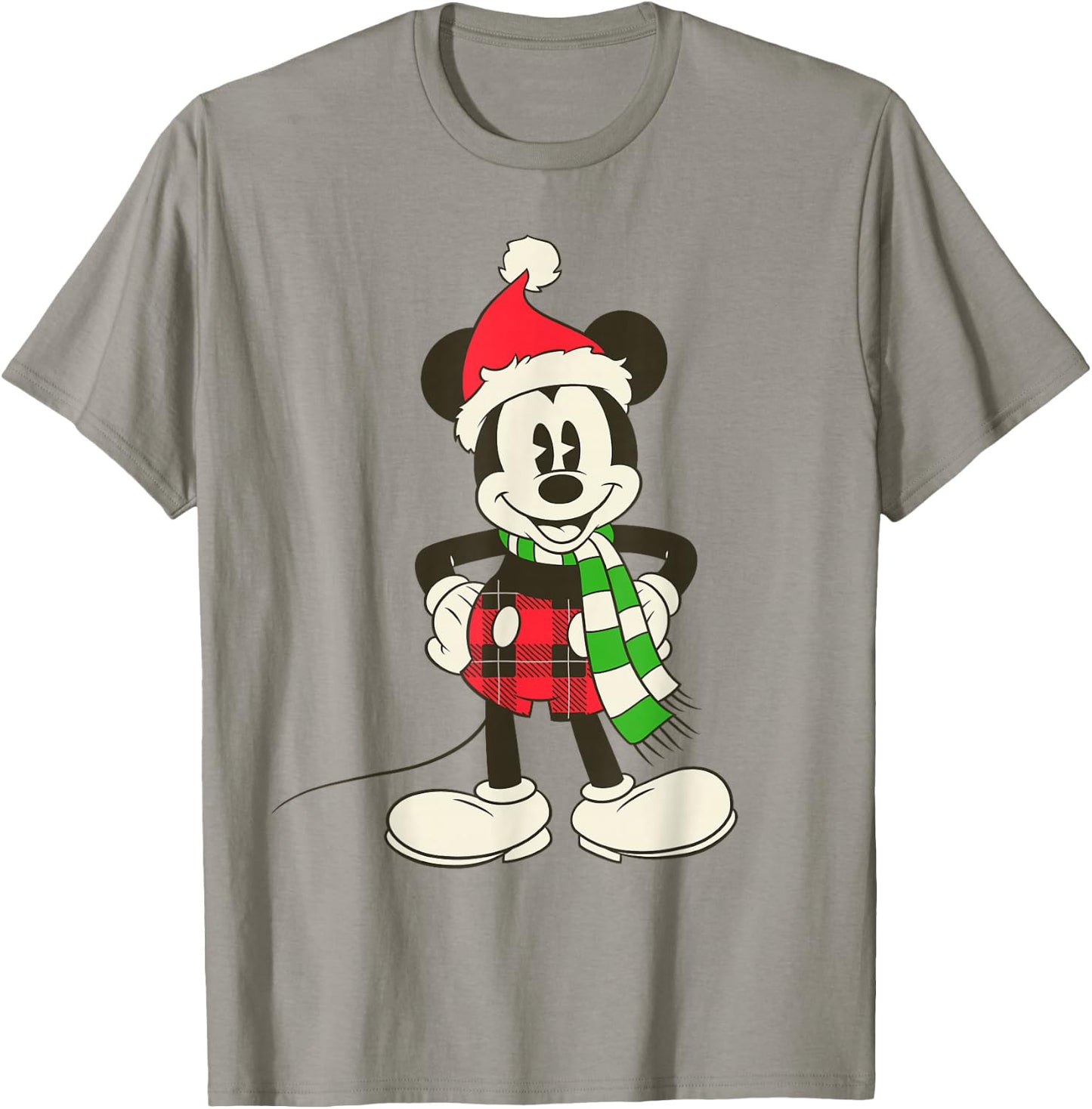 Disney Vintage Mickey Mouse in Santa Hat T-Shirt - T-Shirt | Sand