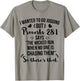 I Wanted To Go Jogging But Proverbs 28:1 T-Shirt - T-Shirt | Sand