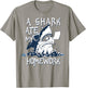 Shark Ate My Homework T-Shirt - T-Shirt | Sand