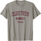 College Station Texas TX Vintage Athletic Sports Design T-Shirt - T-Shirt | Sand