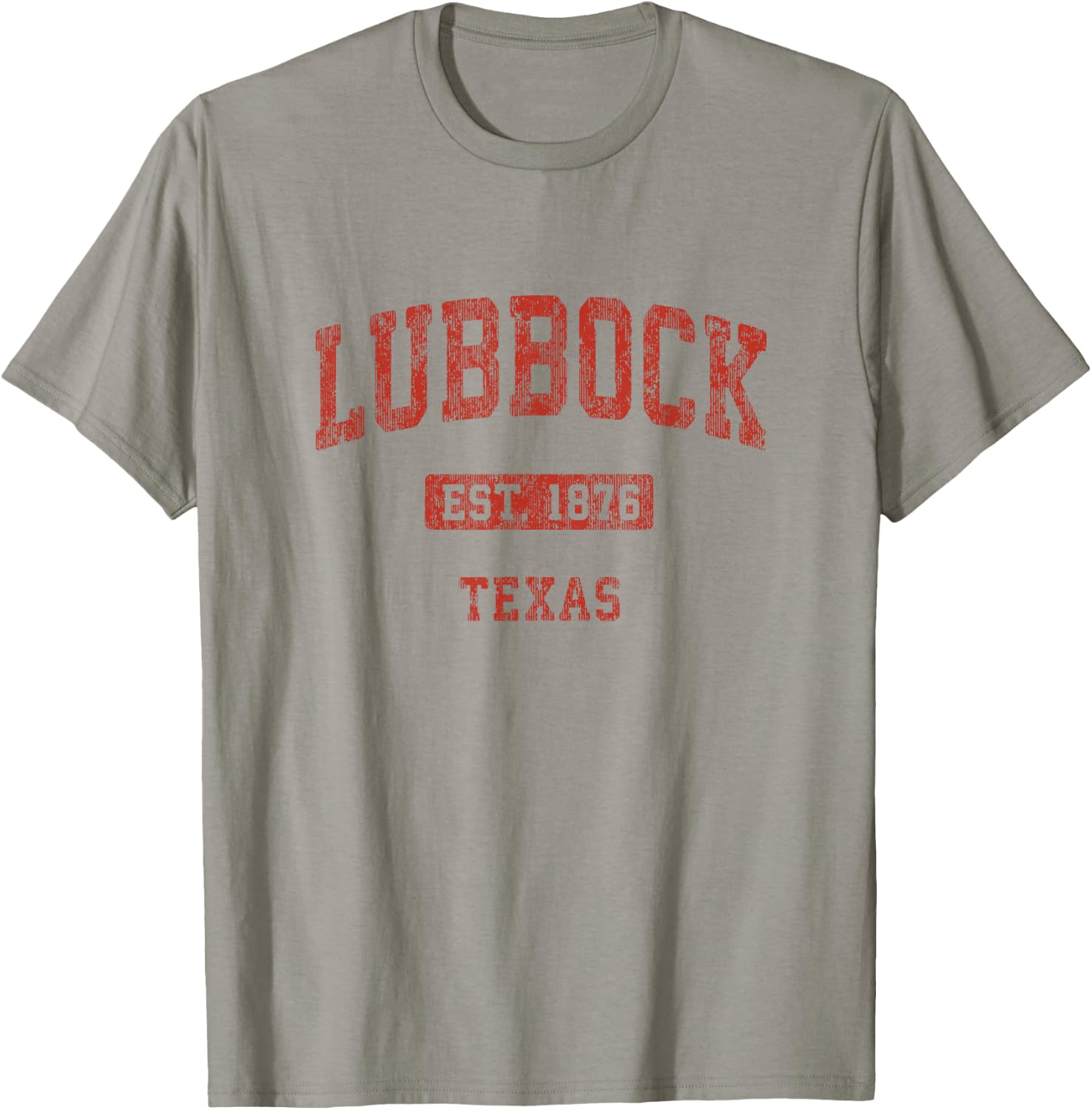Lubbock Texas TX Vintage Athletic Sports Design T-Shirt - T-Shirt | Sand