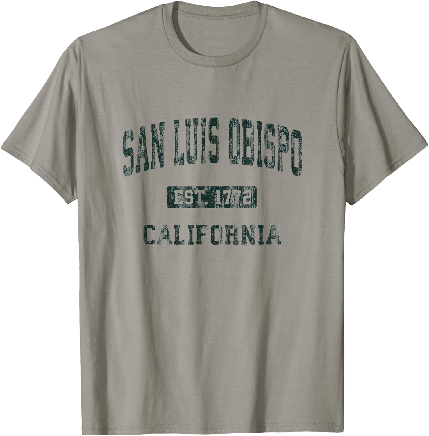 San Luis Obispo California CA Vintage Athletic Sports Design T-Shirt - T-Shirt | Sand