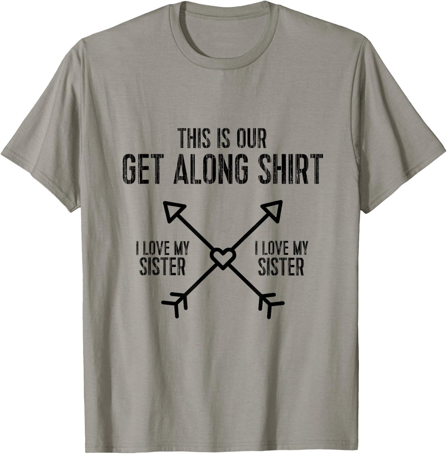 Sibling Fighting Get Along (Sister/Sister) T-Shirt - T-Shirt | Sand