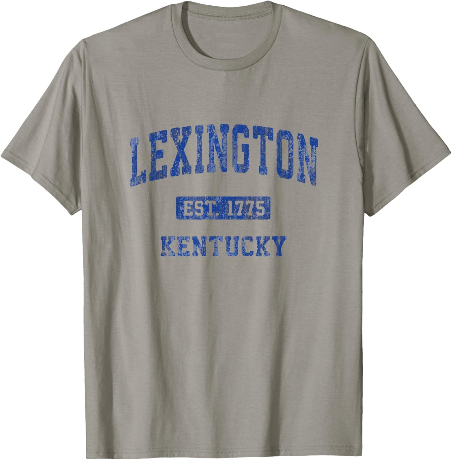 Lexington Kentucky KY Vintage Athletic Sports Design T-Shirt - T-Shirt | Sand