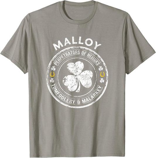 Malloy Irish Family Name T-Shirt - T-Shirt | Sand