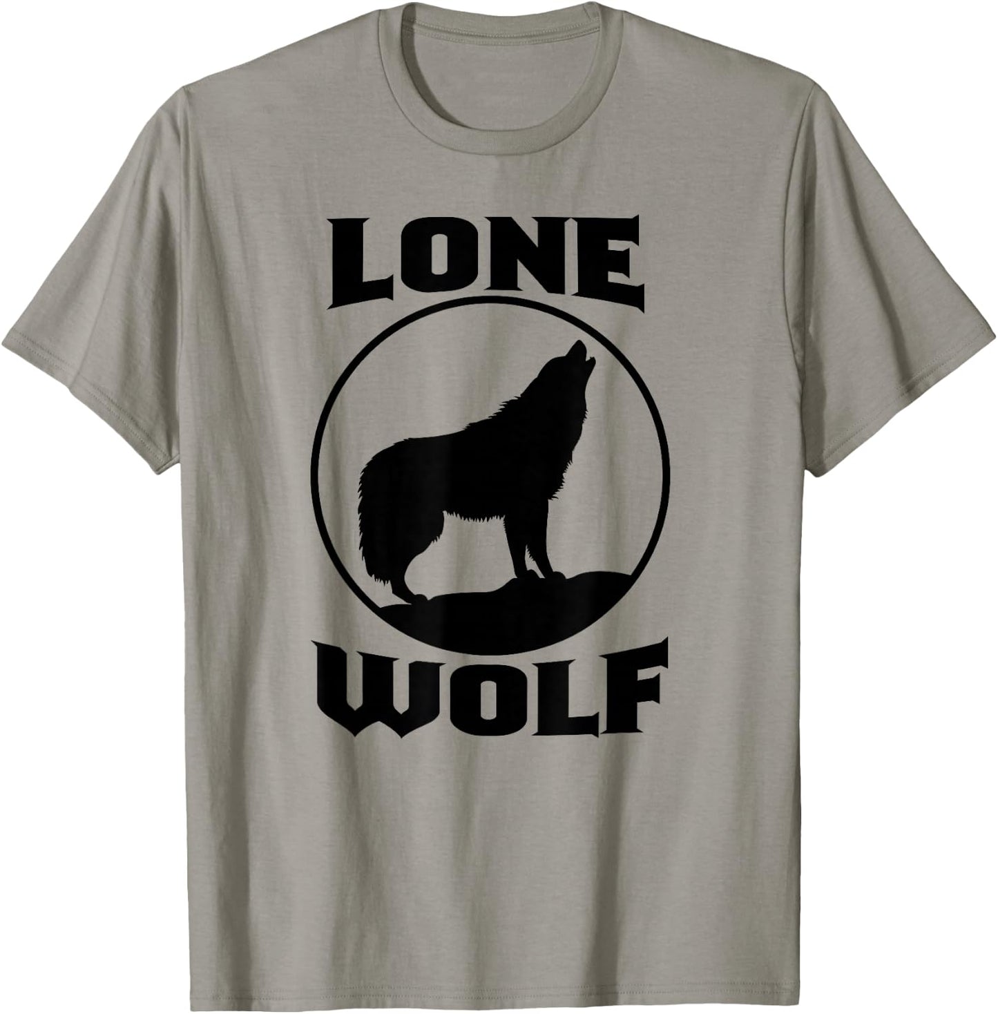 Howling Lone Wolf on Moon Nature Wildlife new T-Shirt - T-Shirt | Sand