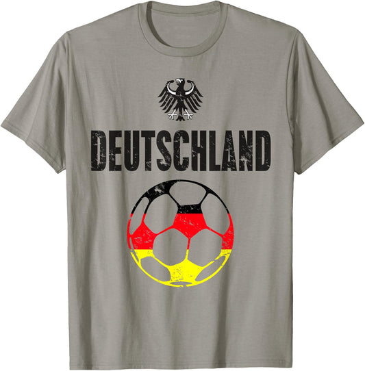 Germany Deutschland Football Soccer Flag German T-Shirt - T-Shirt | Sand