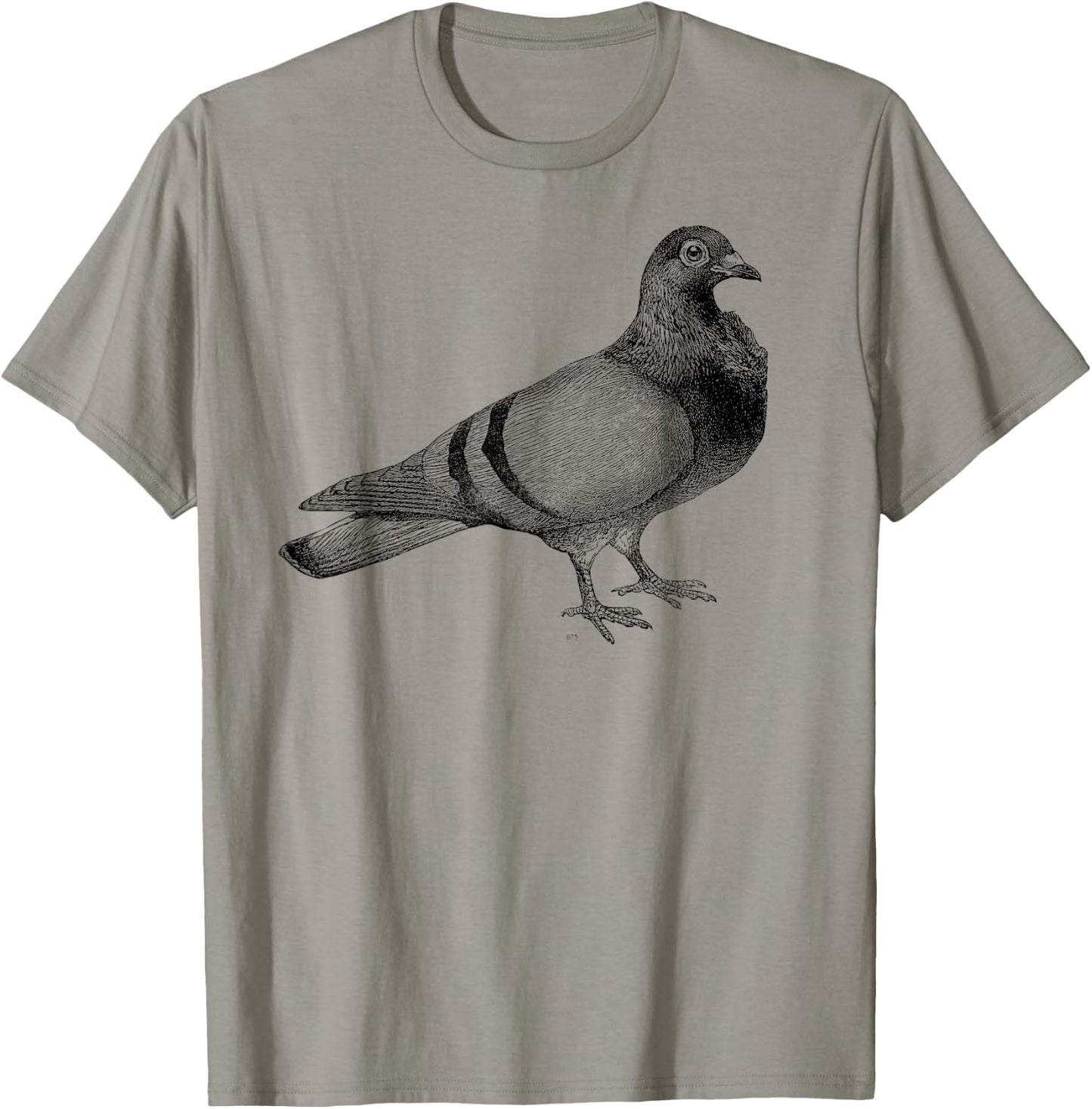 Big Texas Vintage Pigeon Illustration T-Shirt - T-Shirt | Sand