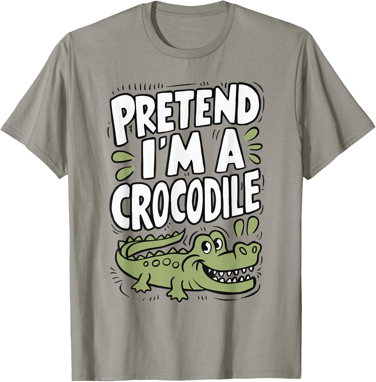 Pretend I'm A Crocodile T-Shirt - T-Shirt | Sand
