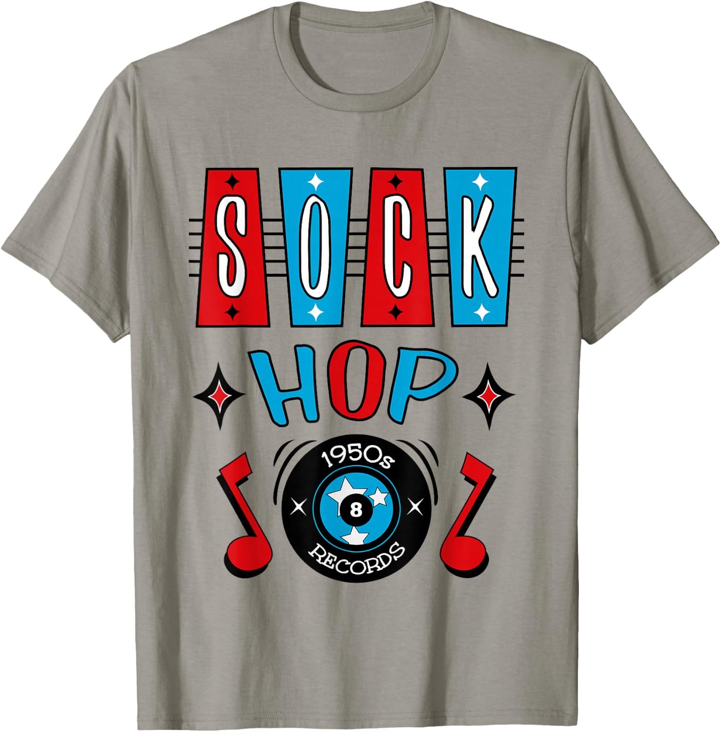 1950s Sock Hop Dance Party Retro 50s Rockabilly Doo Wop T-Shirt - T-Shirt | Sand