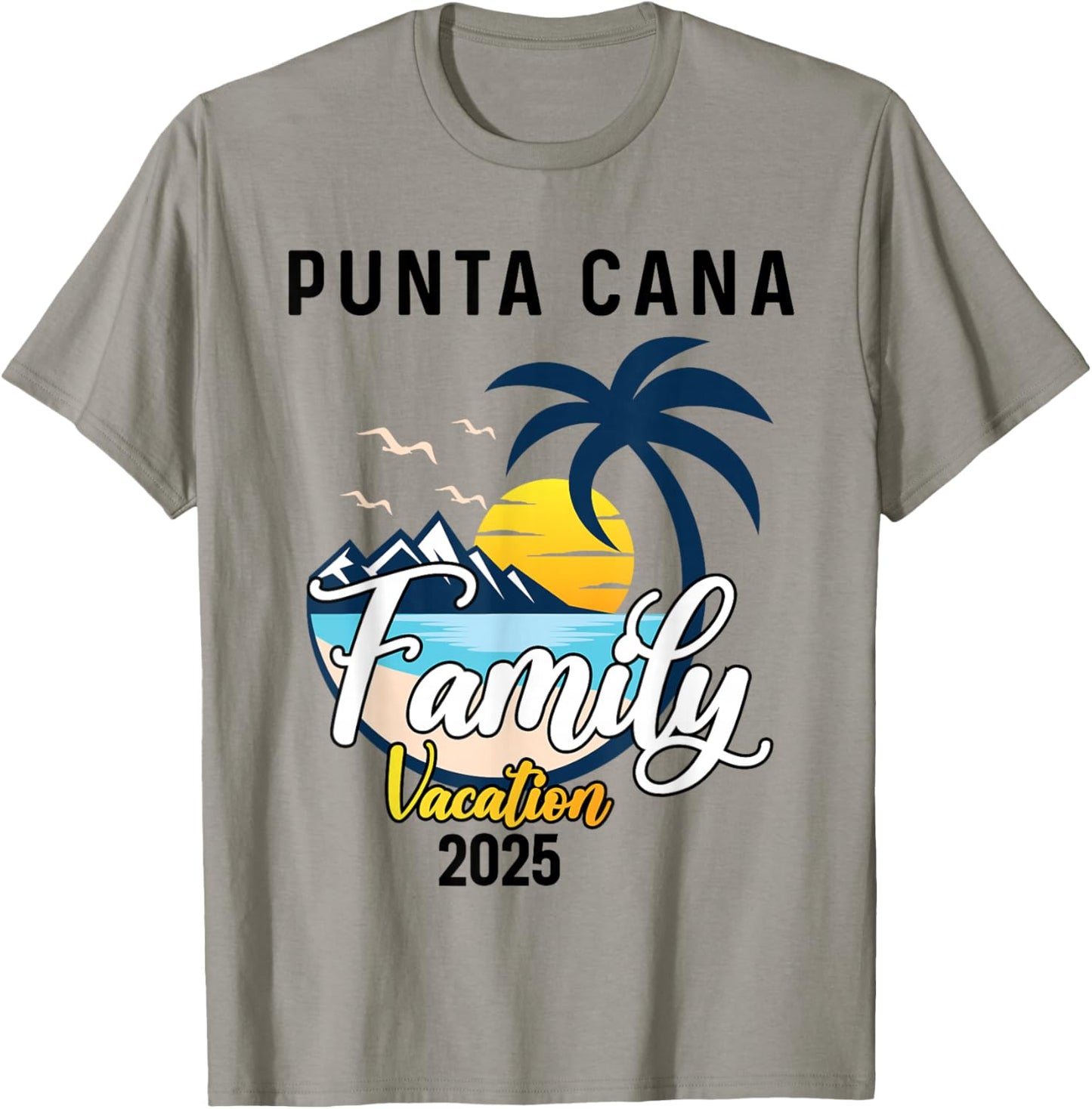 Punta Cana Family Vacation 2025 Matching Dominican Republic T-Shirt - T-Shirt | Sand