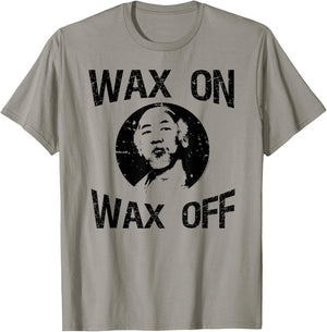 The Karate Kid Wax On Wax Off Miyagi Photo Movie T-Shirt - T-Shirt | Sand