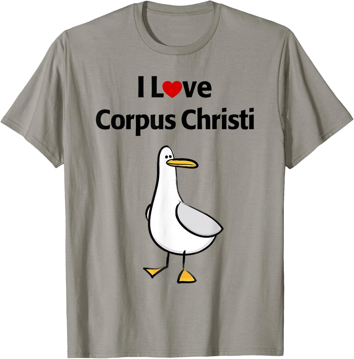I Love Corpus Christi T-Shirt - T-Shirt | Sand