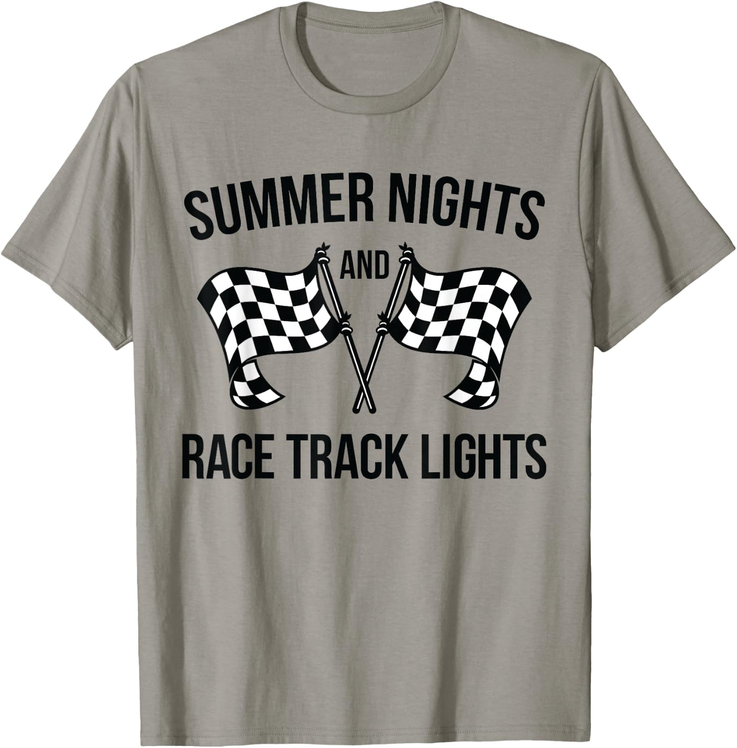 Summer Nights and Race Track Lights (racing shirt) T-Shirt - T-Shirt | Sand