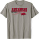 Arkansas Razorbacks Softball Laces Gray Officially Licensed T-Shirt - T-Shirt | Sand