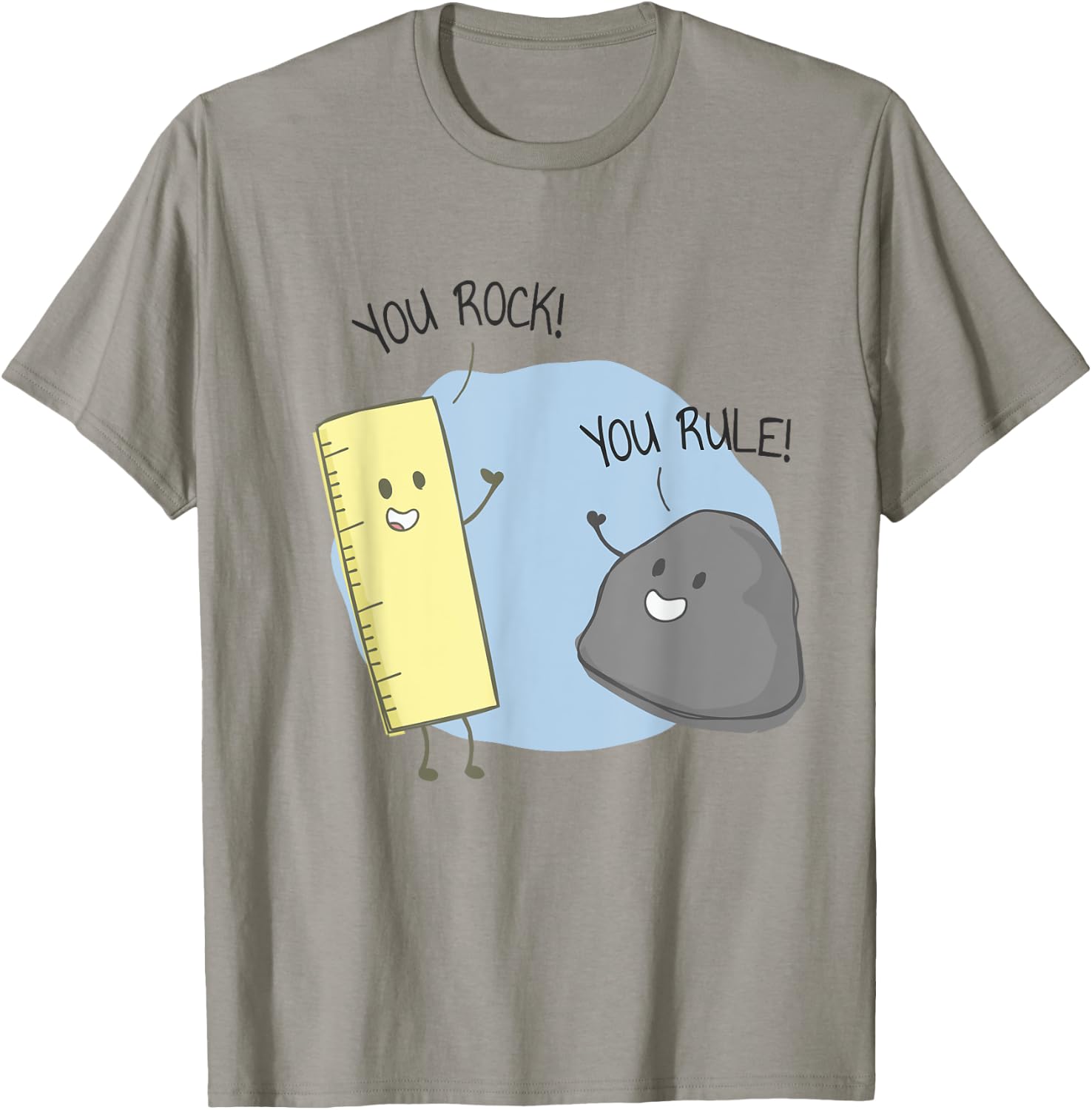 You Rock, You Rule funny pun apparel T-Shirt - T-Shirt | Sand