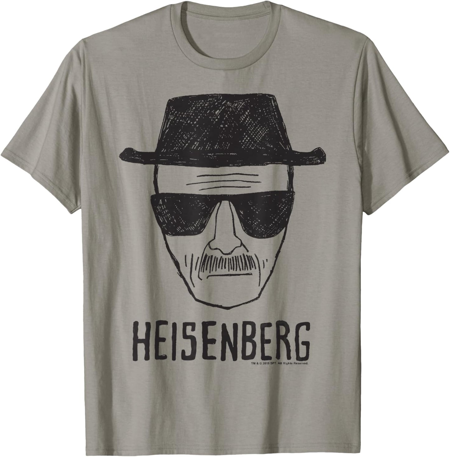 Breaking Bad Heisenberg Head Shot Sketch T-Shirt - T-Shirt | Sand