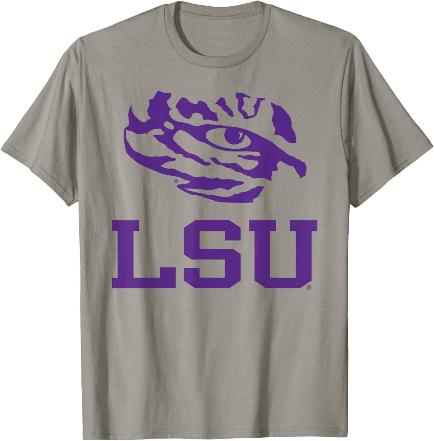 Elite Authentics LSU Tigers -Adults , Grey, Small, Short Sleeve, Classic Fit, , Modern, Game, All Seasons T-Shirt - T-Shirt | Sand