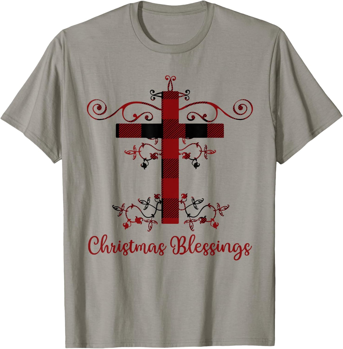 Christian Christmas Blessings Holiday Greetings Gift T-Shirt - T-Shirt | Sand