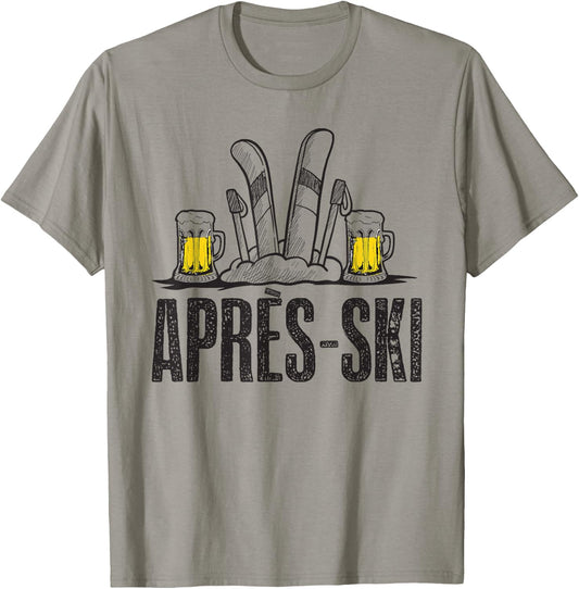 Funny Love Apres Ski Shirt - Great Snow Lovers Gift T-Shirt - T-Shirt | Sand