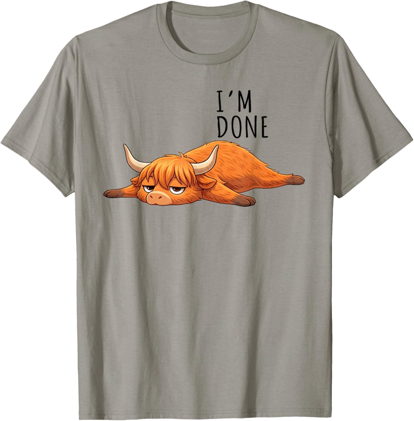 Funny Teacher Highland Cow Humor for School Joke Lovers T-Shirt - T-Shirt | Sand