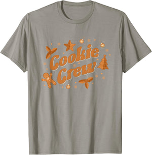 Cookie Crew Gingerbread Baker Team Christmas Cookie Baking T-Shirt - T-Shirt | Sand
