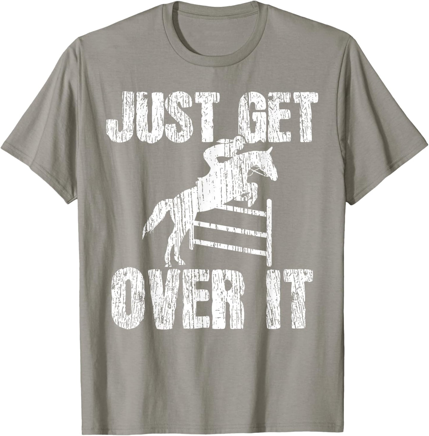Show Jumping Vintage Equestrian Horse Show T-Shirt - T-Shirt | Sand