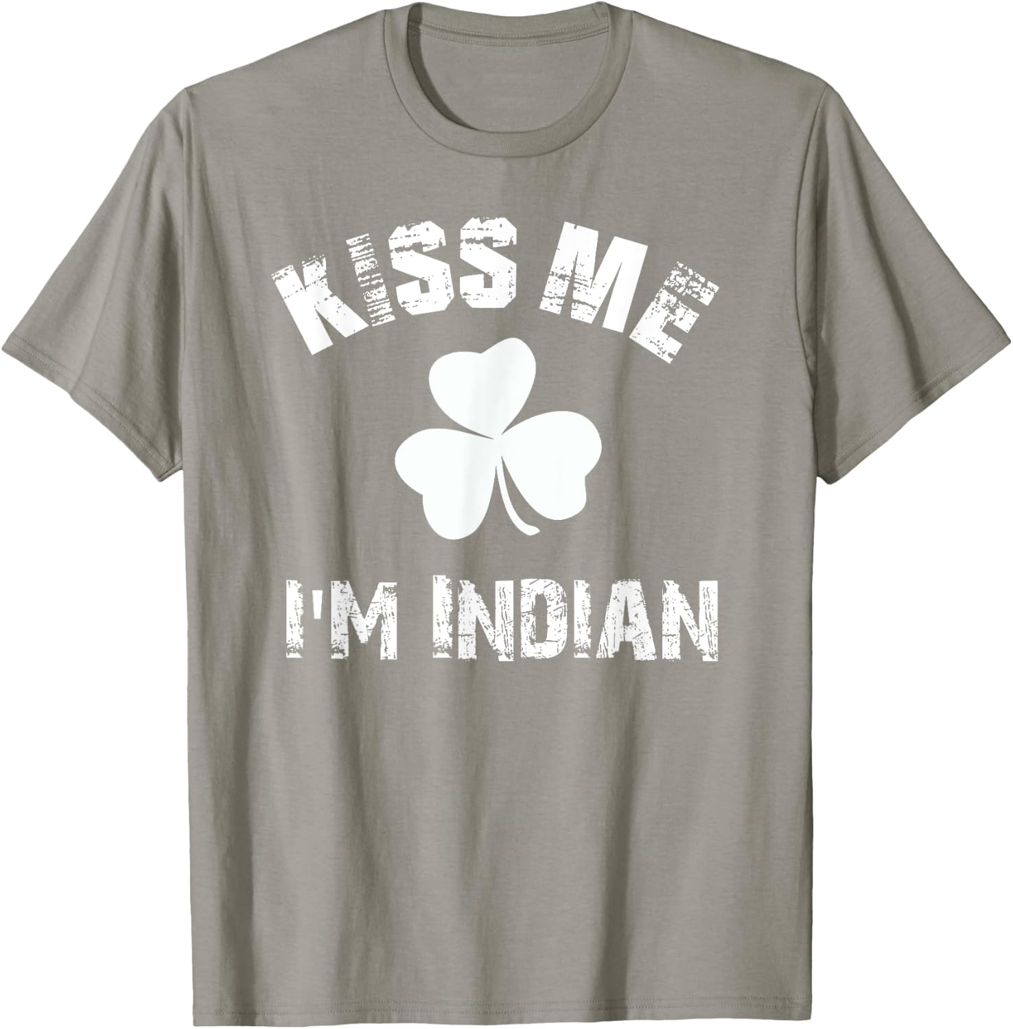 Kiss Me Im Indian St Patricks Day Clover Graphic T Shirt T-Shirt - T-Shirt | Sand