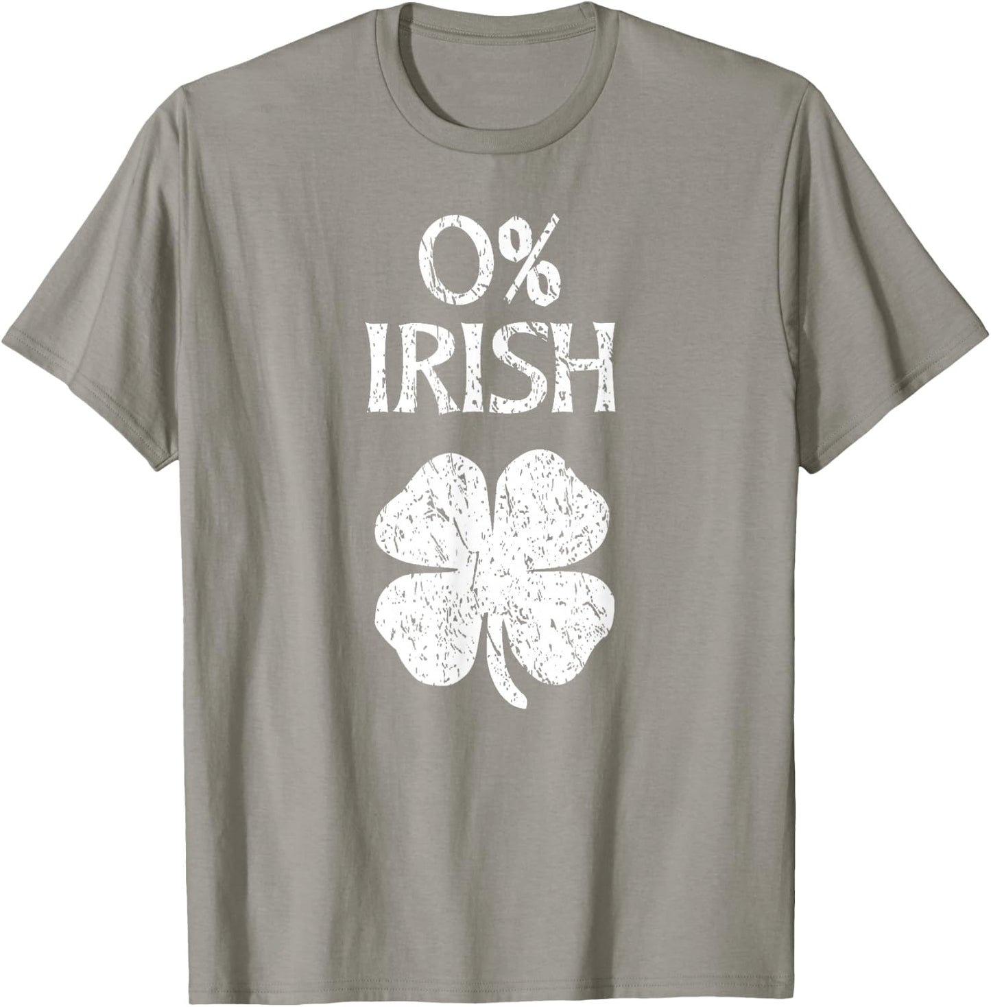 0% Irish St. Patrick's Day Zero Percent Graphic T-Shirt - T-Shirt | Sand