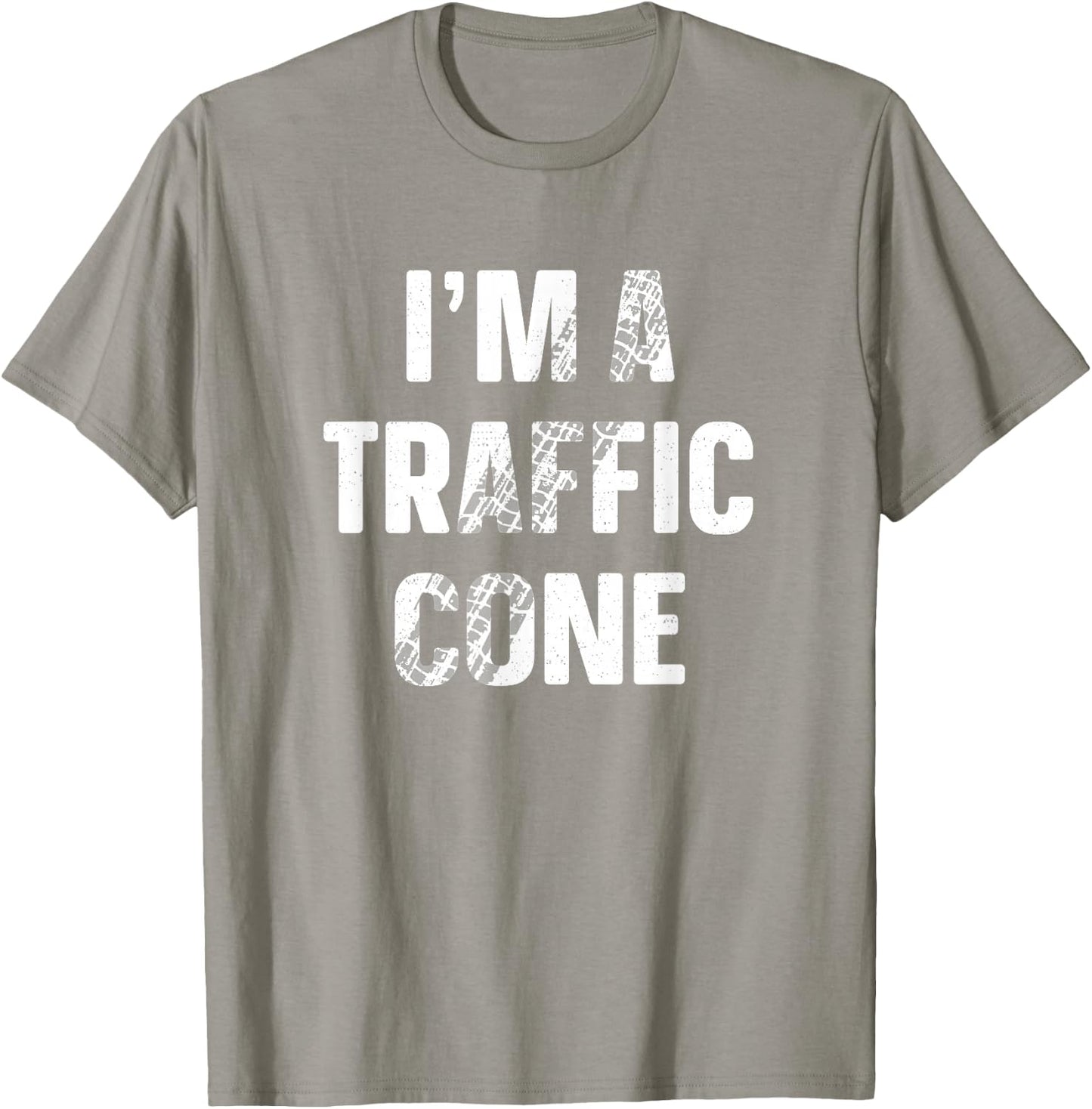 I'm A Traffic Cone Shirt Adult Kids Costume Funny Halloween T-Shirt - T-Shirt | Sand