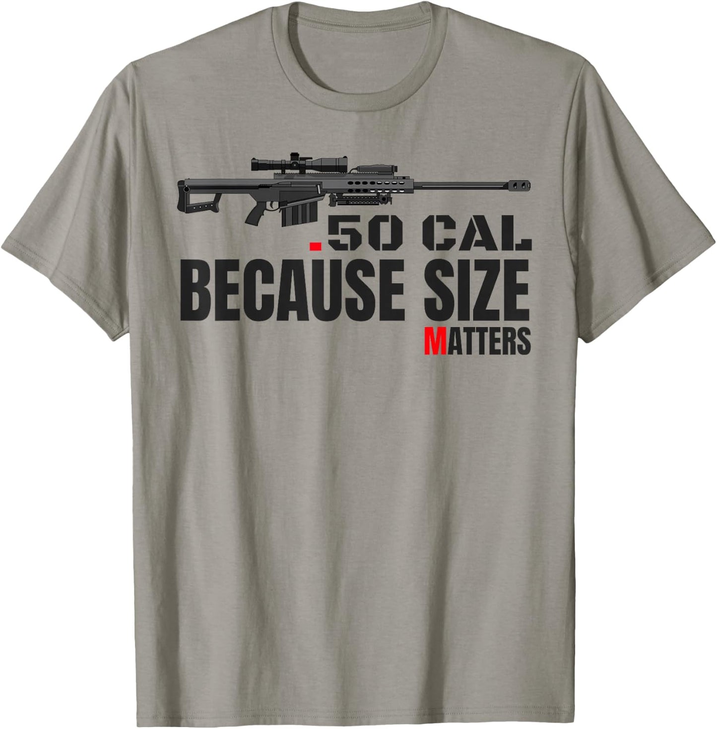 Barrett 50 Cal Gun Love 2nd Amendment Adult Pro Gun T-Shirt - T-Shirt | Sand