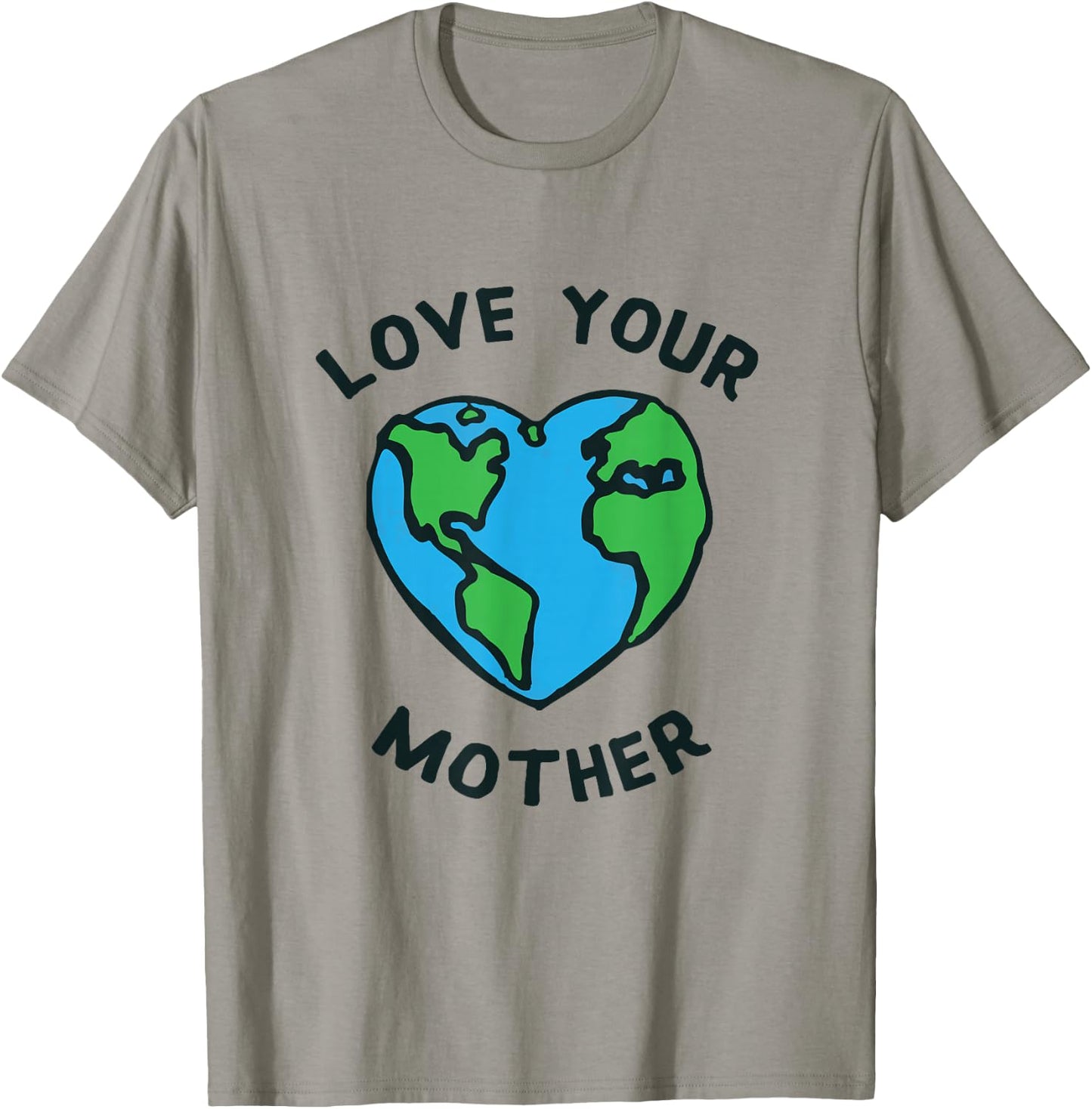Love Your Mother Earth Heart Shirt T-Shirt - T-Shirt | Sand