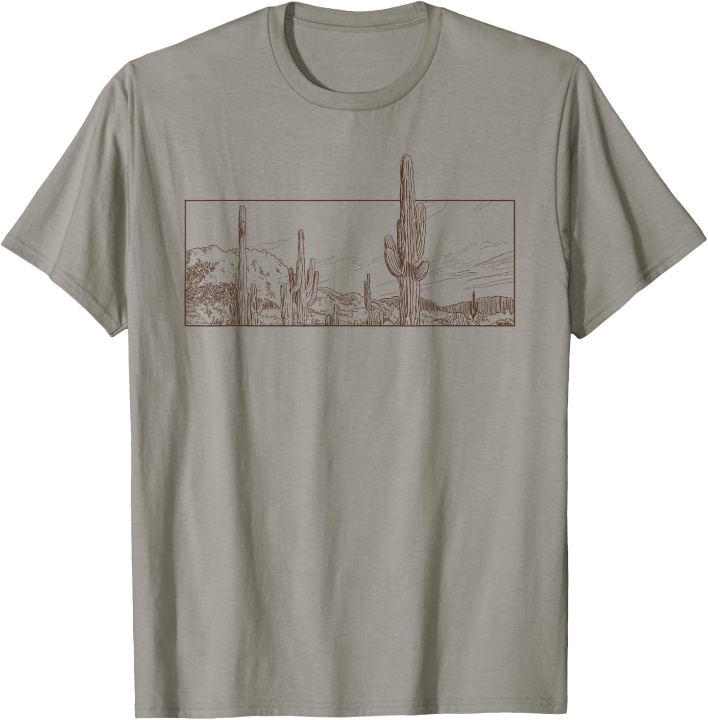 Desert Cactus scene shirt T-Shirt - T-Shirt | Sand