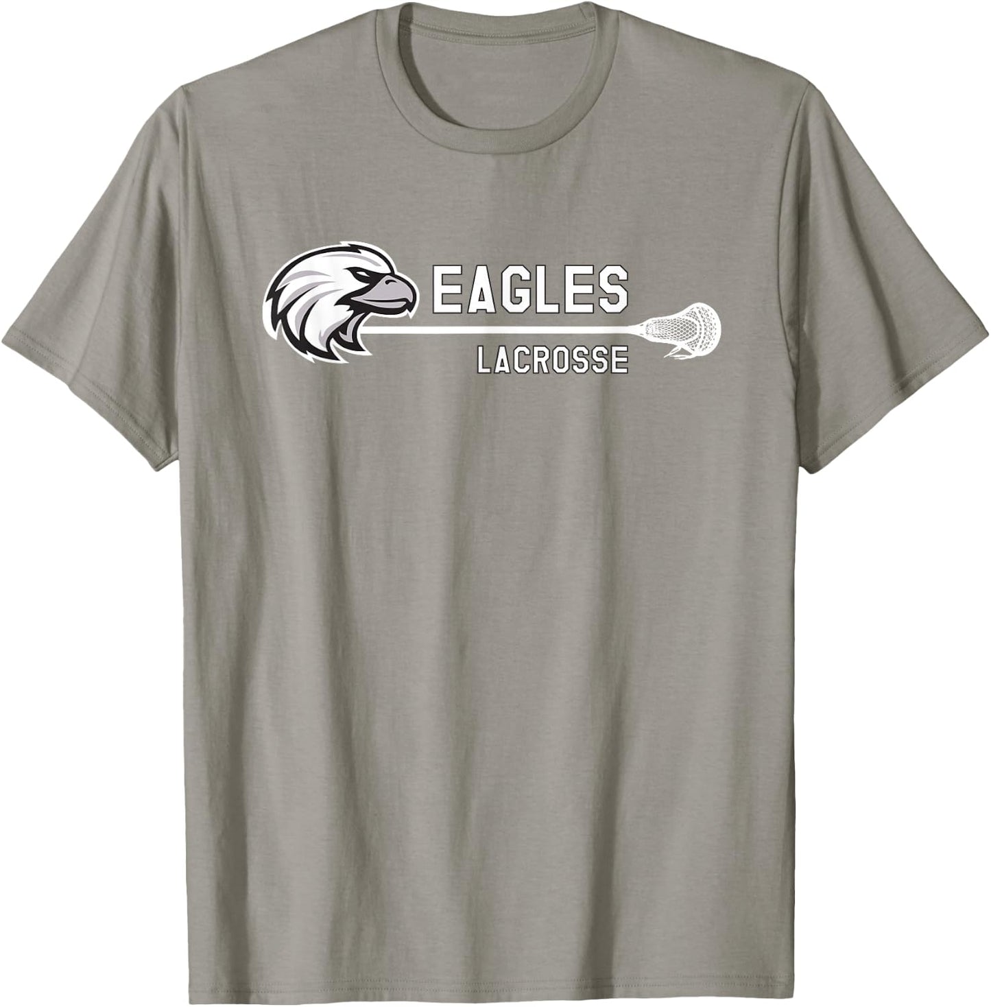 Franklin County Lacrosse Club Horizontal Eagle T-Shirt - T-Shirt | Sand