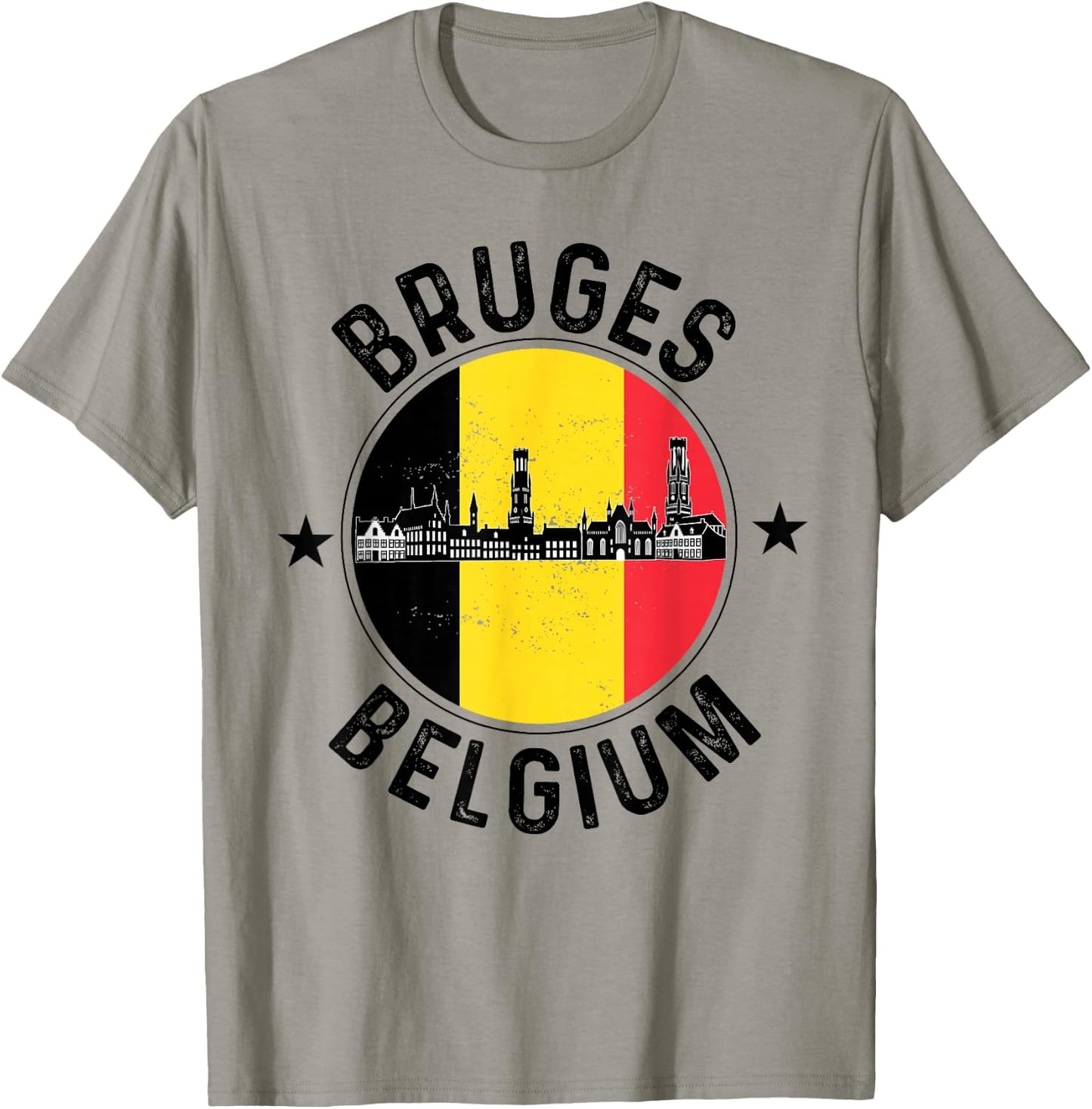 Bruges Belgium Souvenir Vacation Men Women Belgian Pride T-Shirt - T-Shirt | Sand