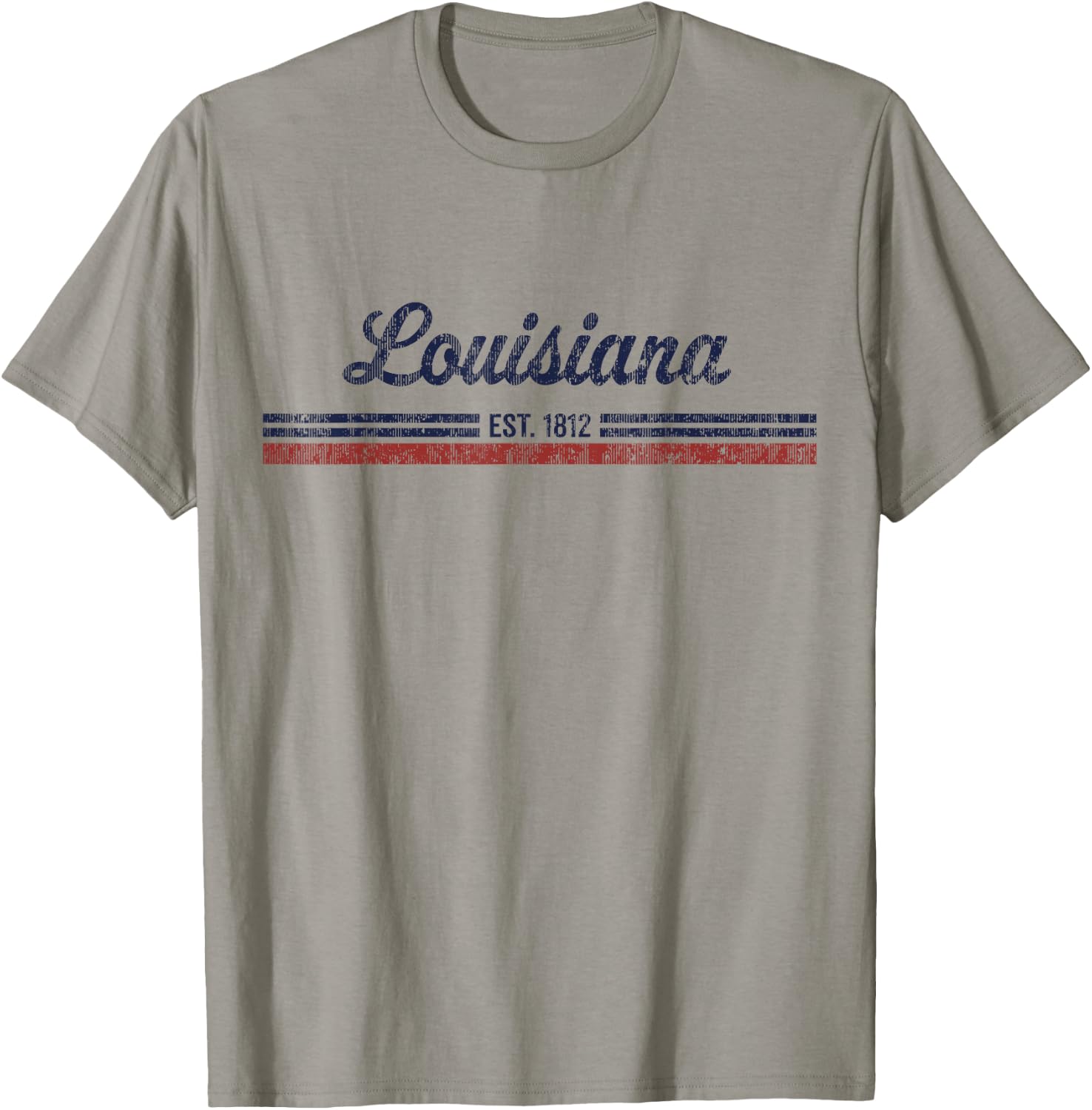 Louisiana Vintage American Flag Retro Design T-Shirt - T-Shirt | Sand