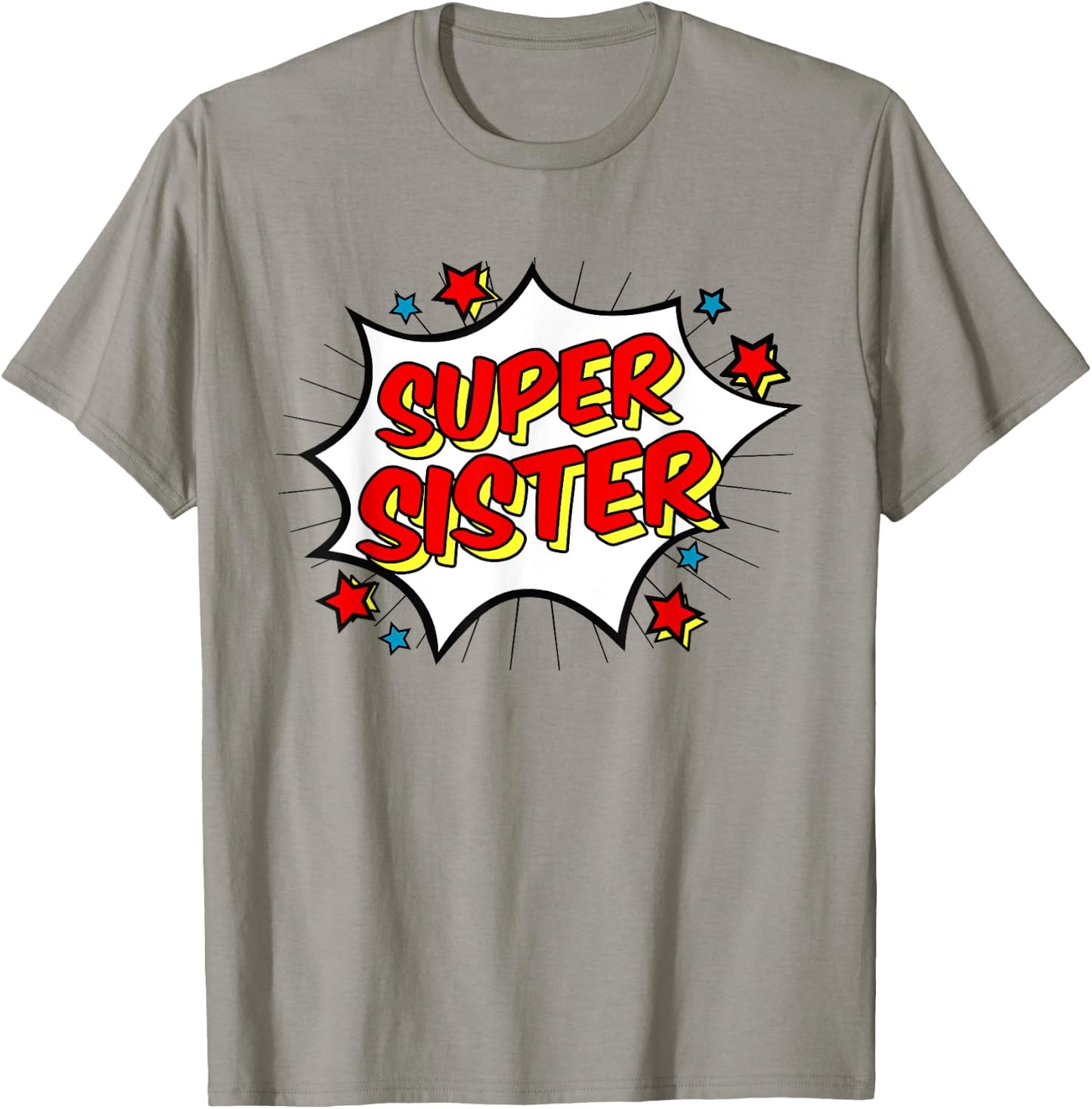 Superhero Super Sister Matching Sibling T-Shirt - T-Shirt | Sand