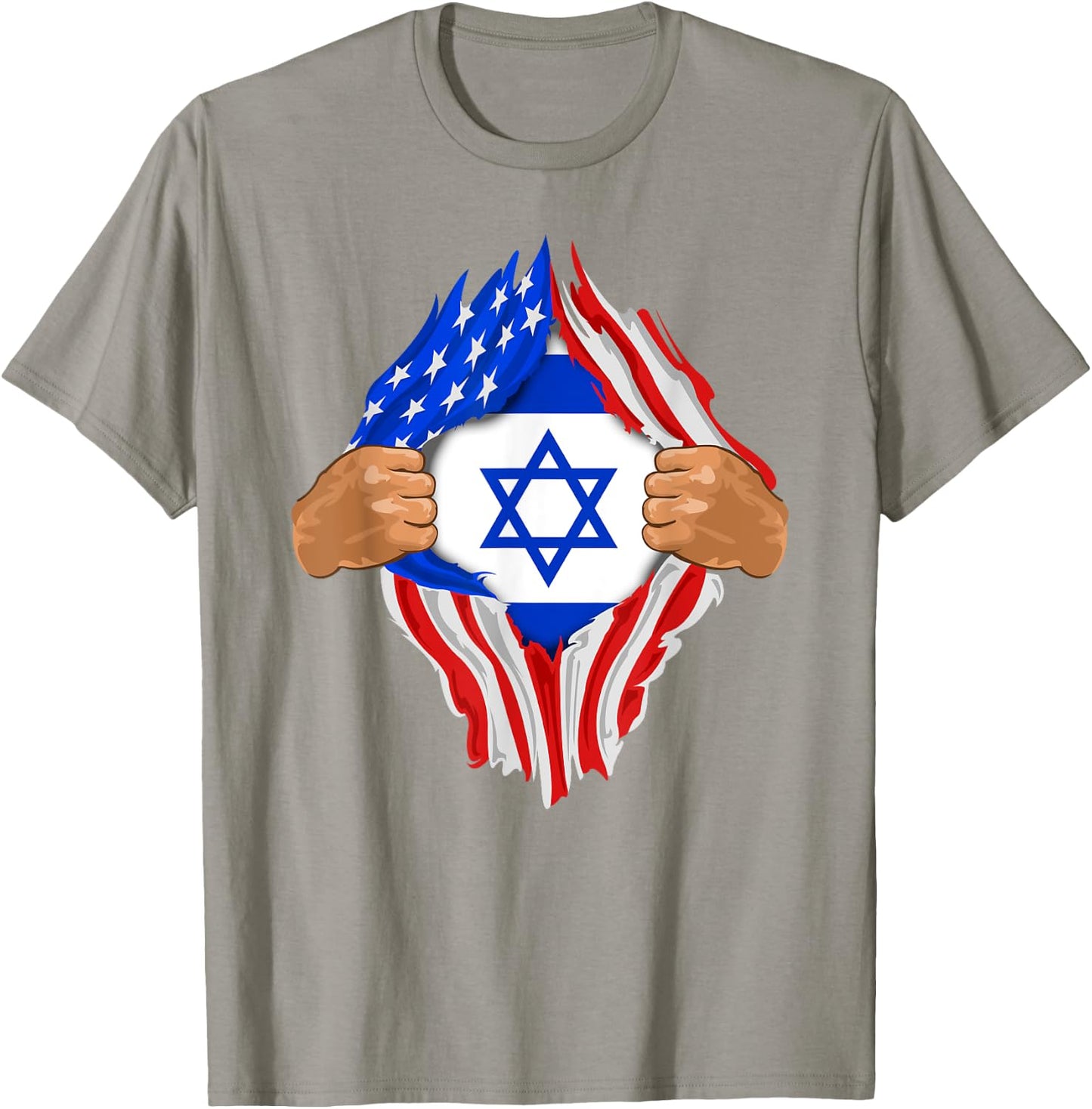 Israeli Blood Inside Me | Israel Flag Gift T-Shirt - T-Shirt | Sand