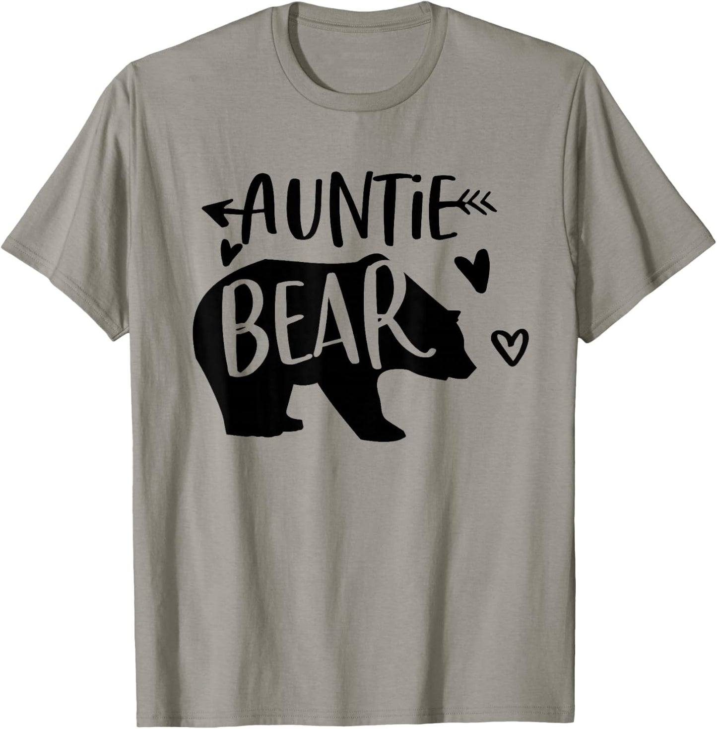 Auntie Bear Cute Family Aunt Shirt Bear Gift T-Shirt - T-Shirt | Sand