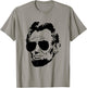 Abe Lincoln Funny Abraham Lincoln Portrait with Sunglasses Small T-Shirt - T-Shirt | Sand