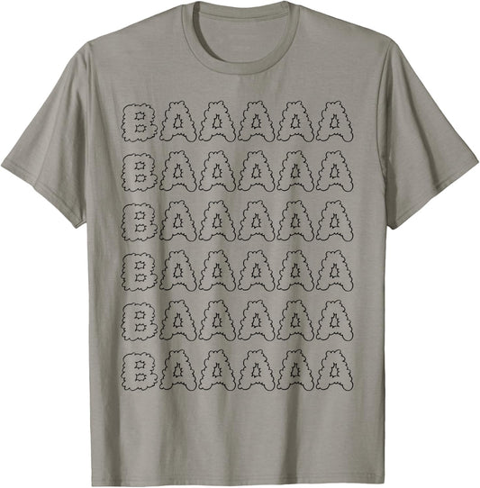 Baaaaa Sheep Quote Wolf in Sheep's Clothing add Beard, Mask T-Shirt - T-Shirt | Sand