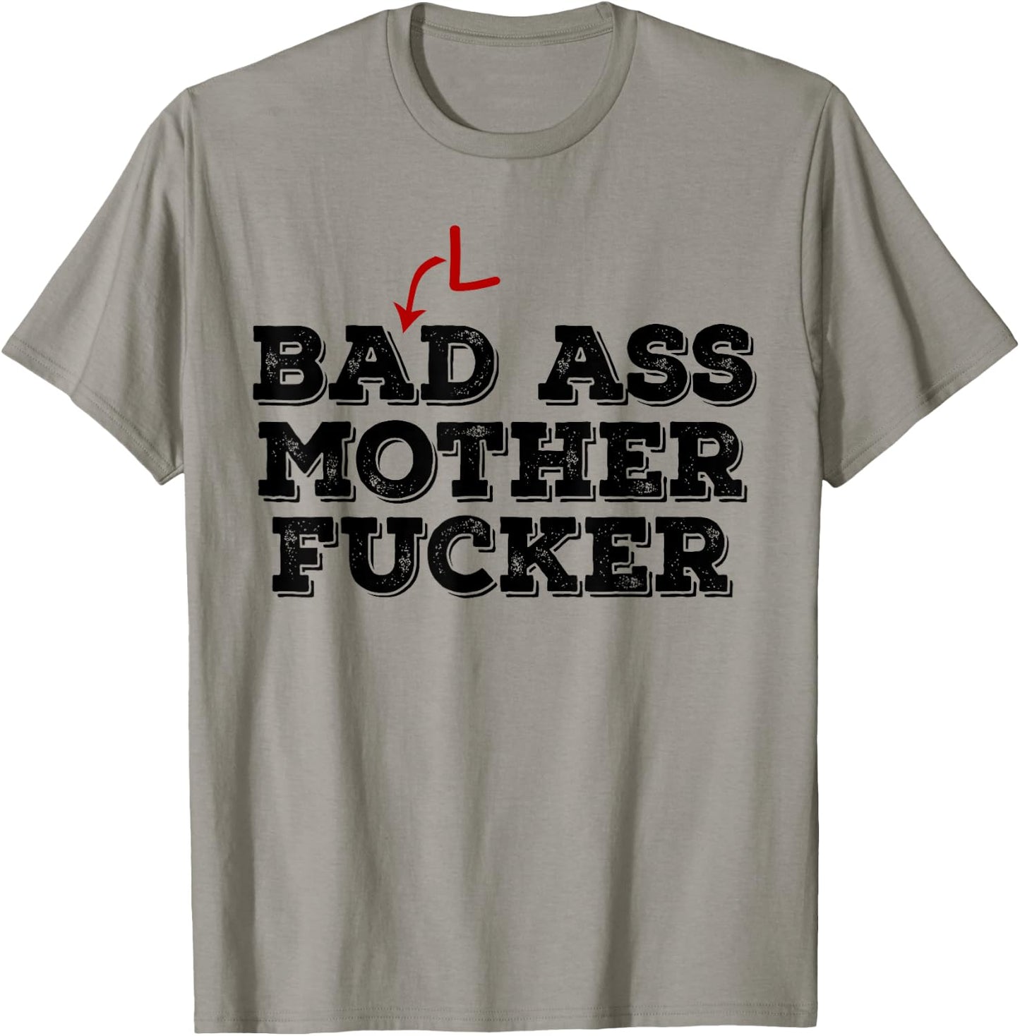 Funny Bald Head t shirt - Bad Ass Mother Fucker Gift Baldy T-Shirt - T-Shirt | Sand