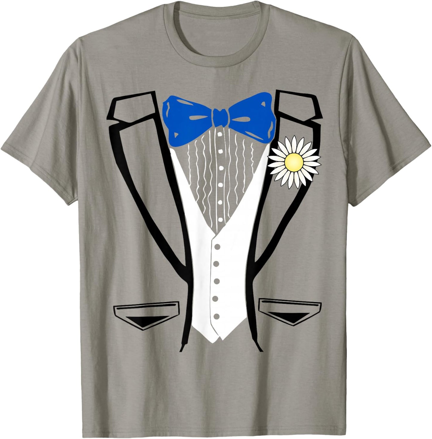 Funny Tuxedo | Powder Blue Vintage Tuxedo T-Shirt - T-Shirt | Sand